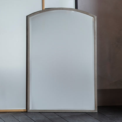 Gallery Direct Higgins Arch Mirror Antique Silver - image 1