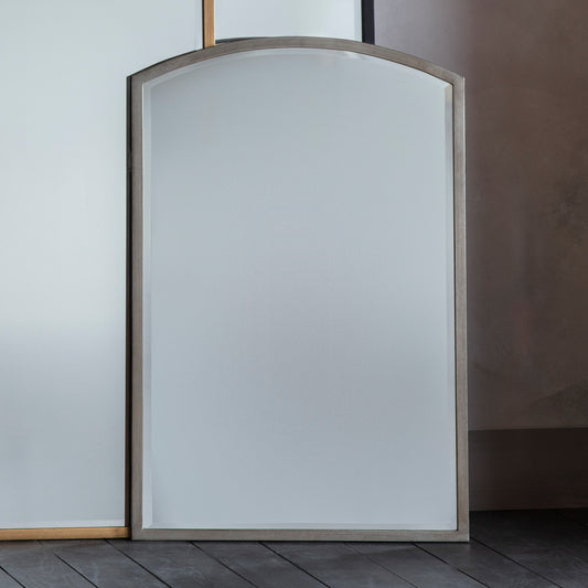 Gallery Direct Higgins Arch Mirror Antique Silver - image 1
