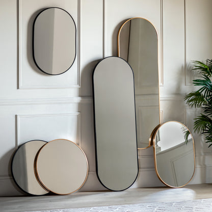 Gallery Direct Yardley Mirror Round Black - image 1