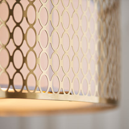 Gallery Direct Cordero Ceiling Lamp Gold/White, close-up of the finish and design