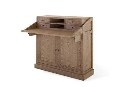 Carlton Furniture Ashford Campaign Desk - Grey Oiled Finish — product view