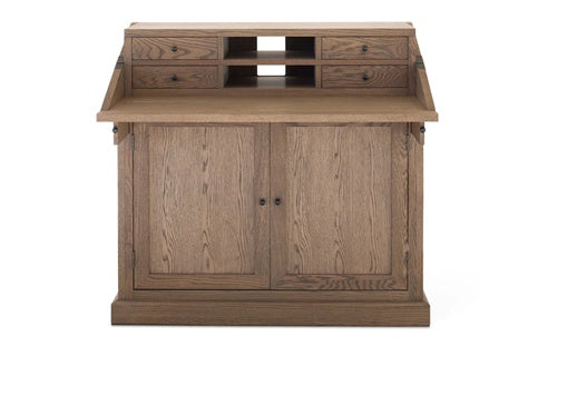 Carlton Furniture Ashford Campaign Desk - Grey Oiled Finish — product view