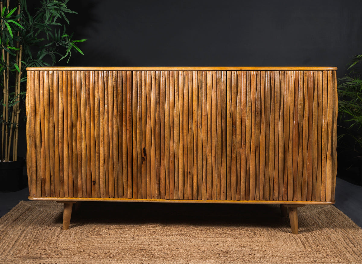 Carlton Furniture Branch - Wooden 3 Door Sideboard — product view