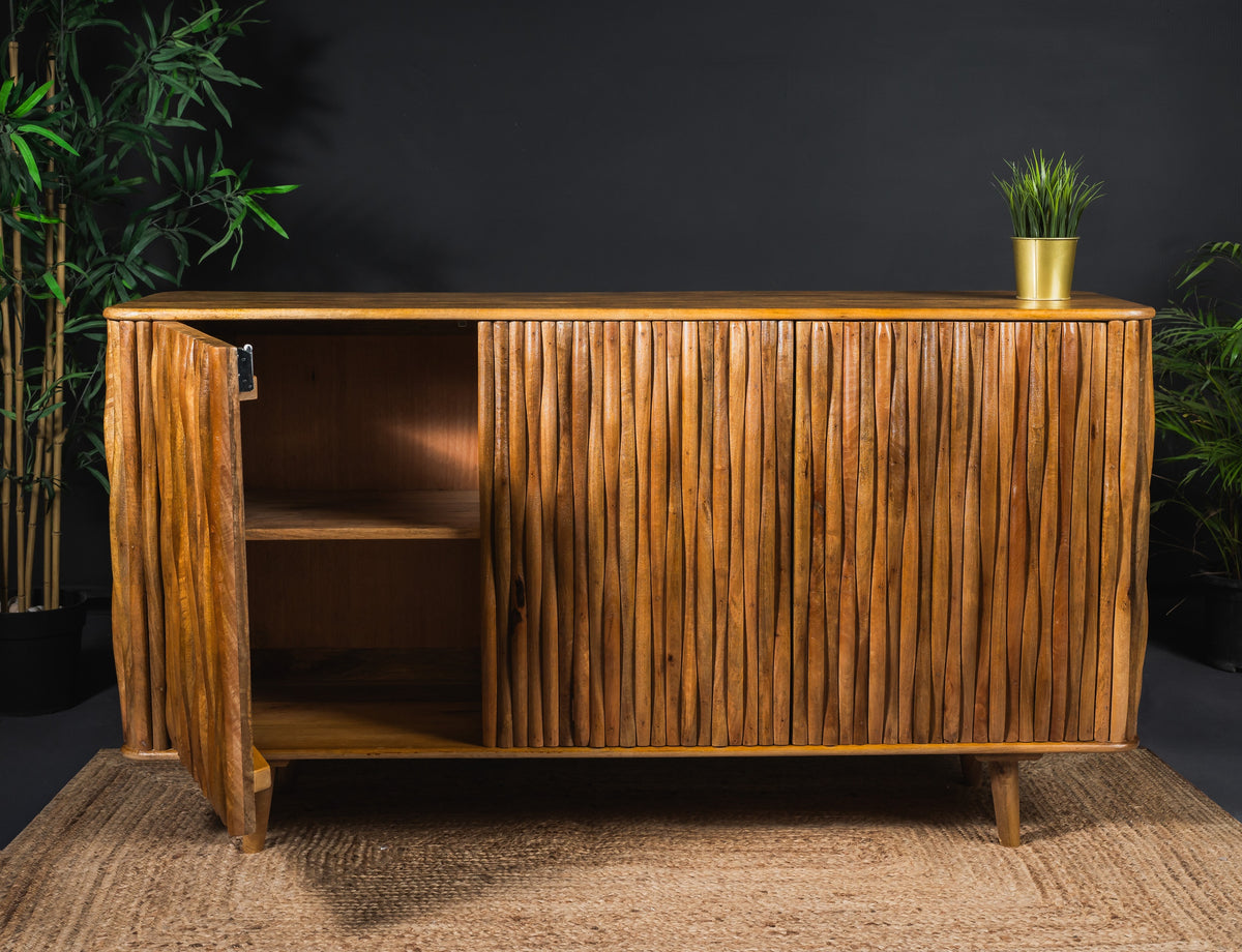 Carlton Furniture Branch - Wooden 3 Door Sideboard — product view