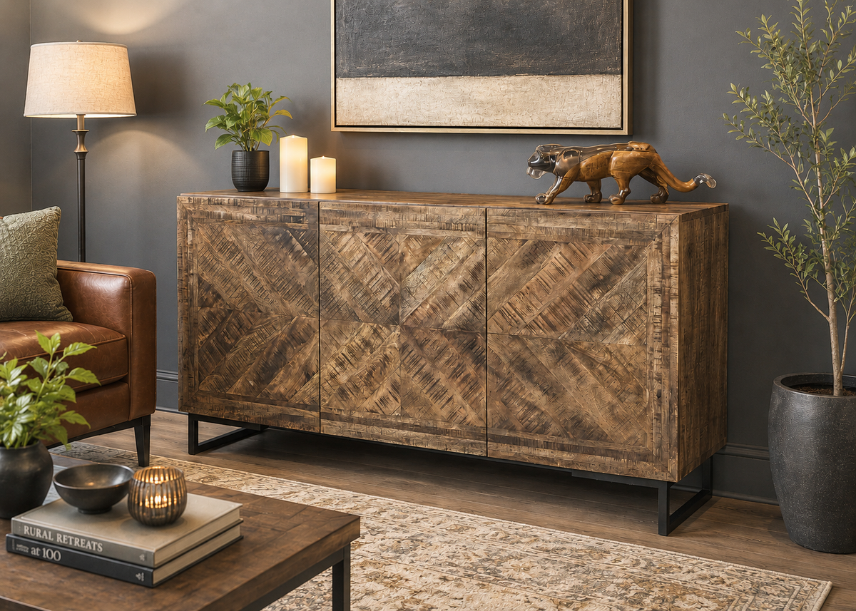 Carlton Furniture Charlbury 3 Door Sideboard — lifestyle setting