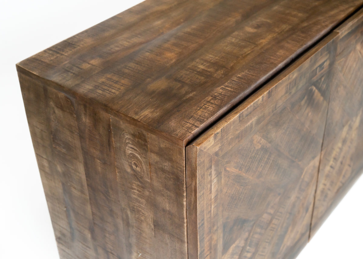 Carlton Furniture Charlbury 3 Door Sideboard — top corner detail