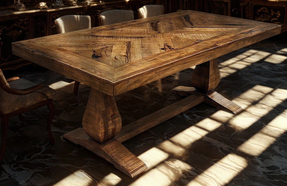 Carlton Furniture Charlbury Dining Table with Pondi Legs — lifestyle setting