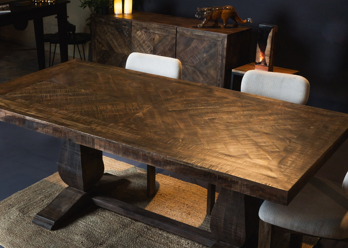 Carlton Furniture Charlbury Dining Table with Pondi Legs — lifestyle setting