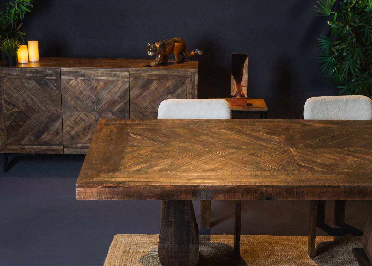 Carlton Furniture Charlbury Dining Table with Pondi Legs — lifestyle setting