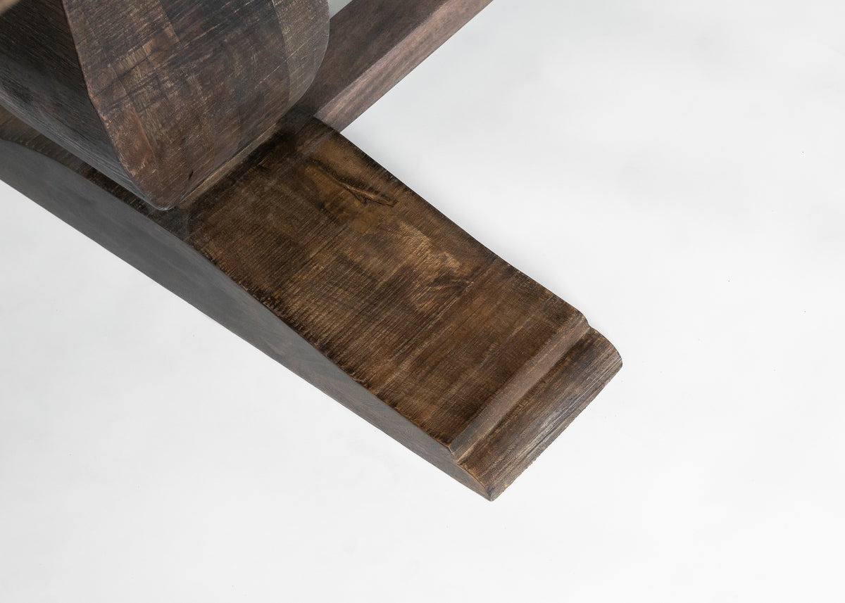 Carlton Furniture Charlbury Dining Table with Pondi Legs — pedestal foot detail