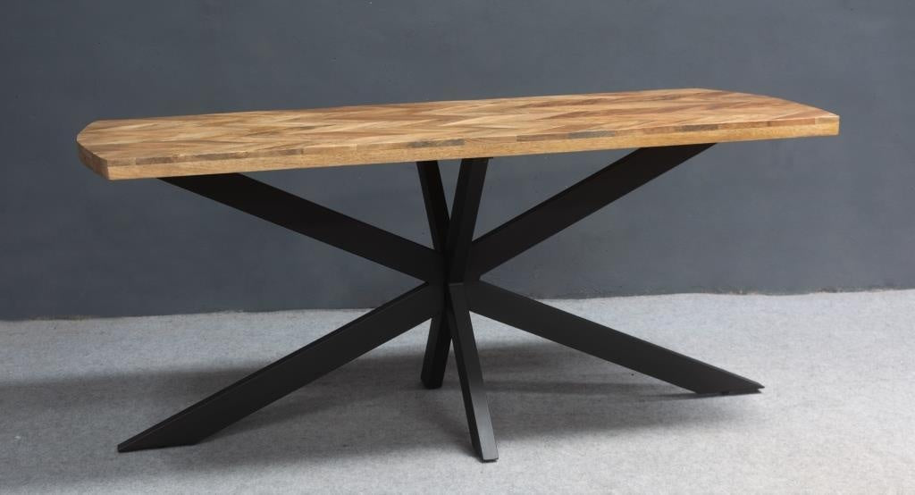 Carlton Furniture Chevron Dining Table in Natural Finish — product view