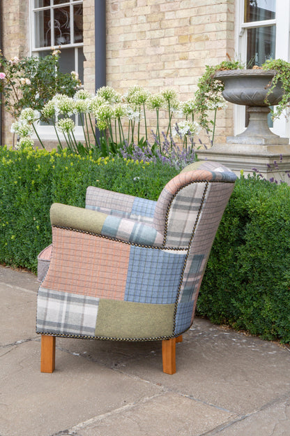 Carlton Furniture Dean Chair in Patchwork W10 Legs — lifestyle setting