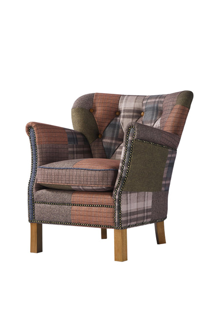 Carlton Furniture Dean Chair in Patchwork W10 Legs — product view