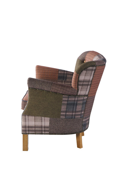 Carlton Furniture Dean Chair in Patchwork W10 Legs — product view