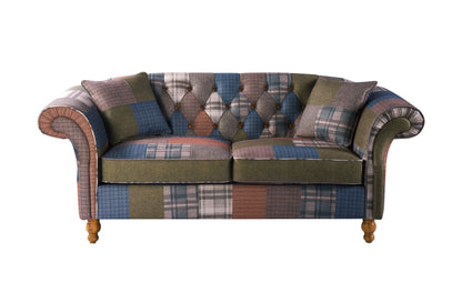 Carlton Furniture Edale 2 Seater Sofa in Patchwork Natural Legs — product view