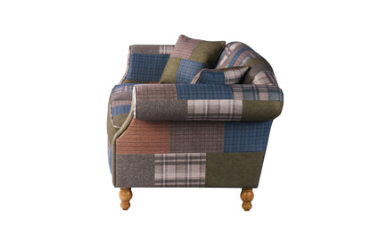 Carlton Furniture Edale 2 Seater Sofa in Patchwork Natural Legs — product view