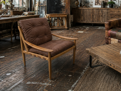 Carlton Furniture Ellwood Leisure Armchair in Dark Brown Wax Nubuck supplier photograph