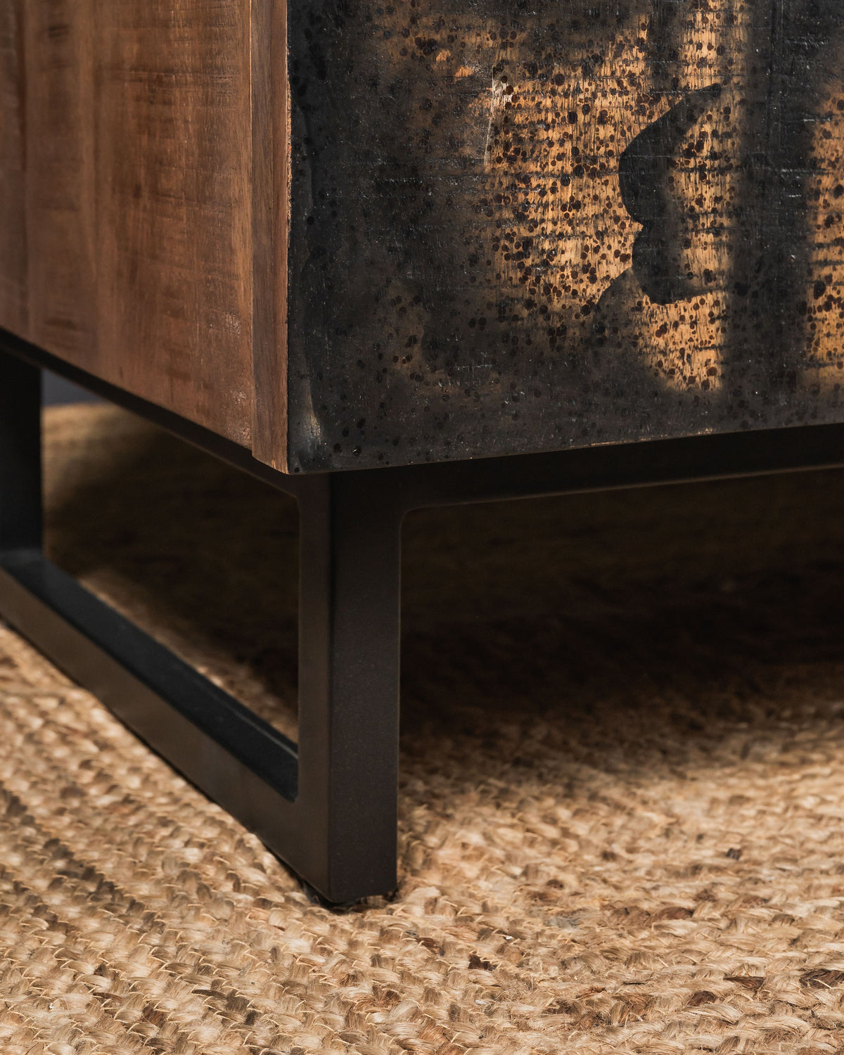 Carlton Furniture Lovell 3 Door Sideboard — cabinet foot detail