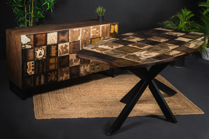 Carlton Furniture Lovell Dining Table with Spider Leg — lifestyle setting
