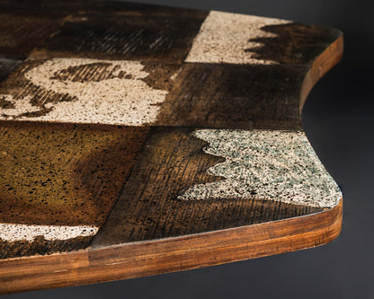 Carlton Furniture Lovell Dining Table with Spider Leg — sculpted tabletop edge detail