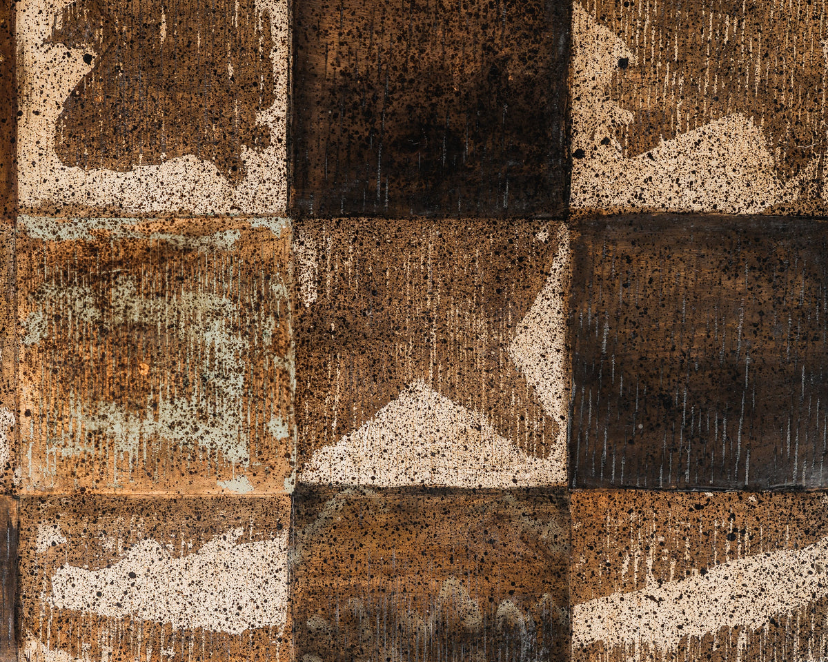 Carlton Furniture Lovell Dining Table with Spider Leg — patterned timber tabletop detail