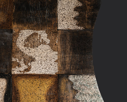 Carlton Furniture Lovell Dining Table with Spider Leg — patterned timber texture detail