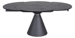 Carlton Furniture Lucca Bubble Extending Dining Round Table with Volcano Ceramic Top — product view