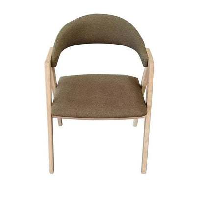 Carlton Furniture Pair of Ossby Chairs in Hunter Green Cambridge Fabric with Bianco Oiled Legs — product view