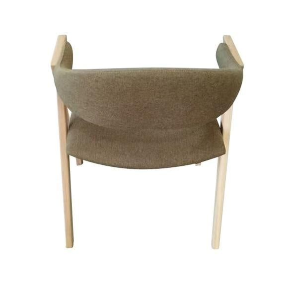 Carlton Furniture Pair of Ossby Chairs in Hunter Green Cambridge Fabric with Bianco Oiled Legs — product view