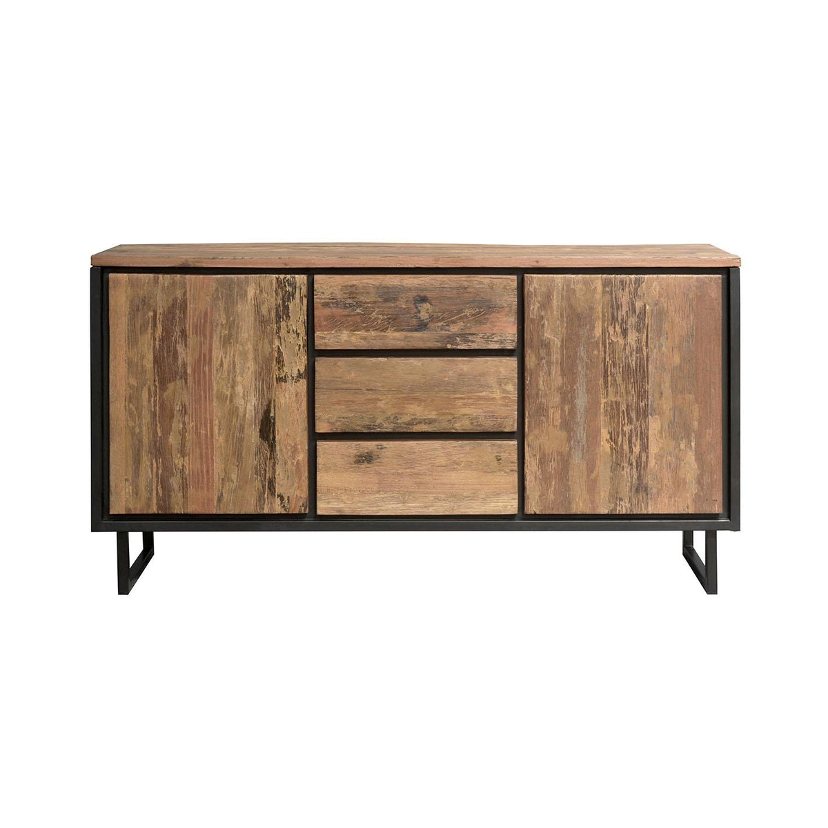 Carlton Furniture Sleeper Wood/Black Iron - 3 Drawer 2 Door Sideboard — product view