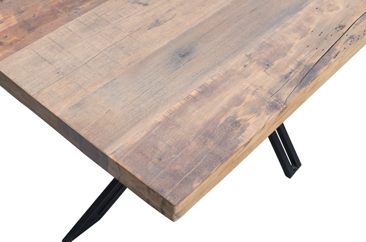 Carlton Furniture Sleeper Wood - Rectangular Dining Table with Open X Leg — product view