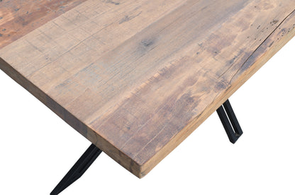 Carlton Furniture Sleeper Wood - Rectangular Dining Table with Open X Leg — product view