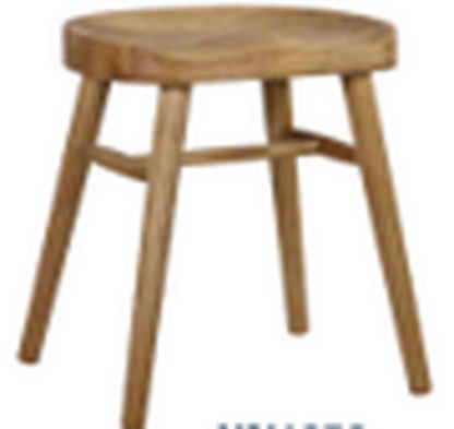 Carlton Furniture Sula Stool in Grey Oiled Finish supplier photograph 1