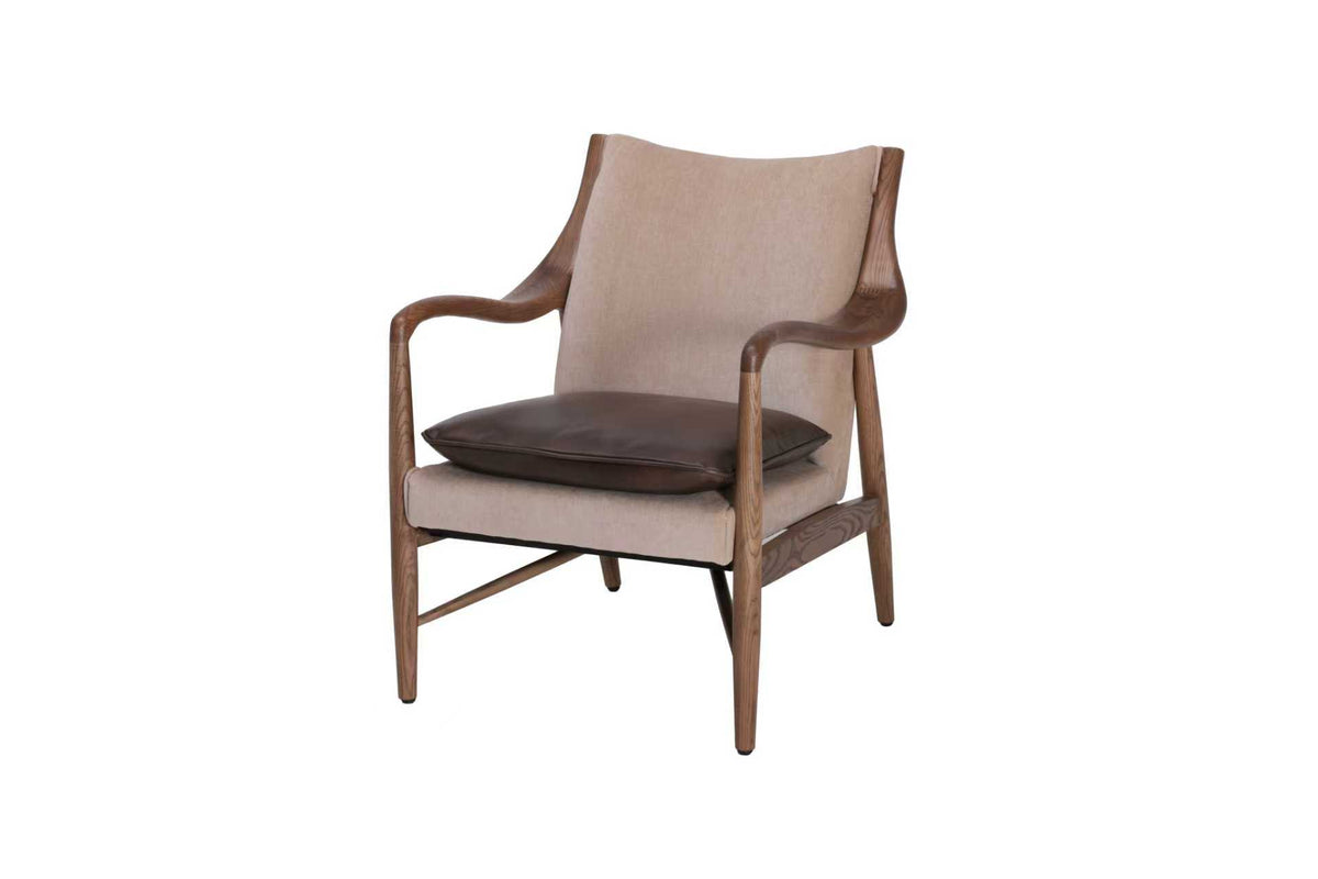 Carlton Furniture Wiltshire Armchair in Verona Wheat - angled cutout view