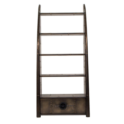 Carlton Furniture Wing Bookcase - Vintage Jet Brass — product view