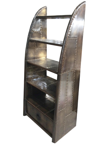 Carlton Furniture Wing Bookcase - Vintage Jet Brass — product view