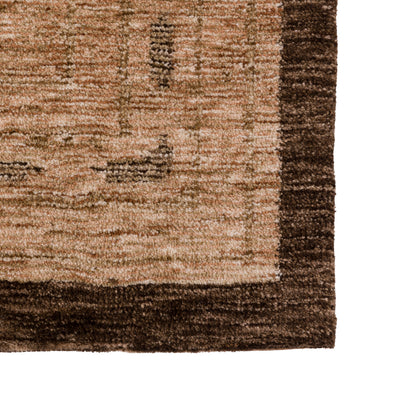 Gallery Direct Amica Rug Tan - corner and edge showing woven texture and finishing