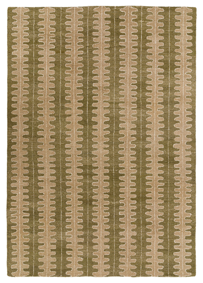 Gallery Direct Azelo Rug Natural Olive - complete front product view, 230 x 160 cm