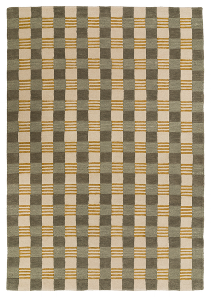 Gallery Direct Lezo Geo Rug Teal - complete front product view, 230 x 160 cm