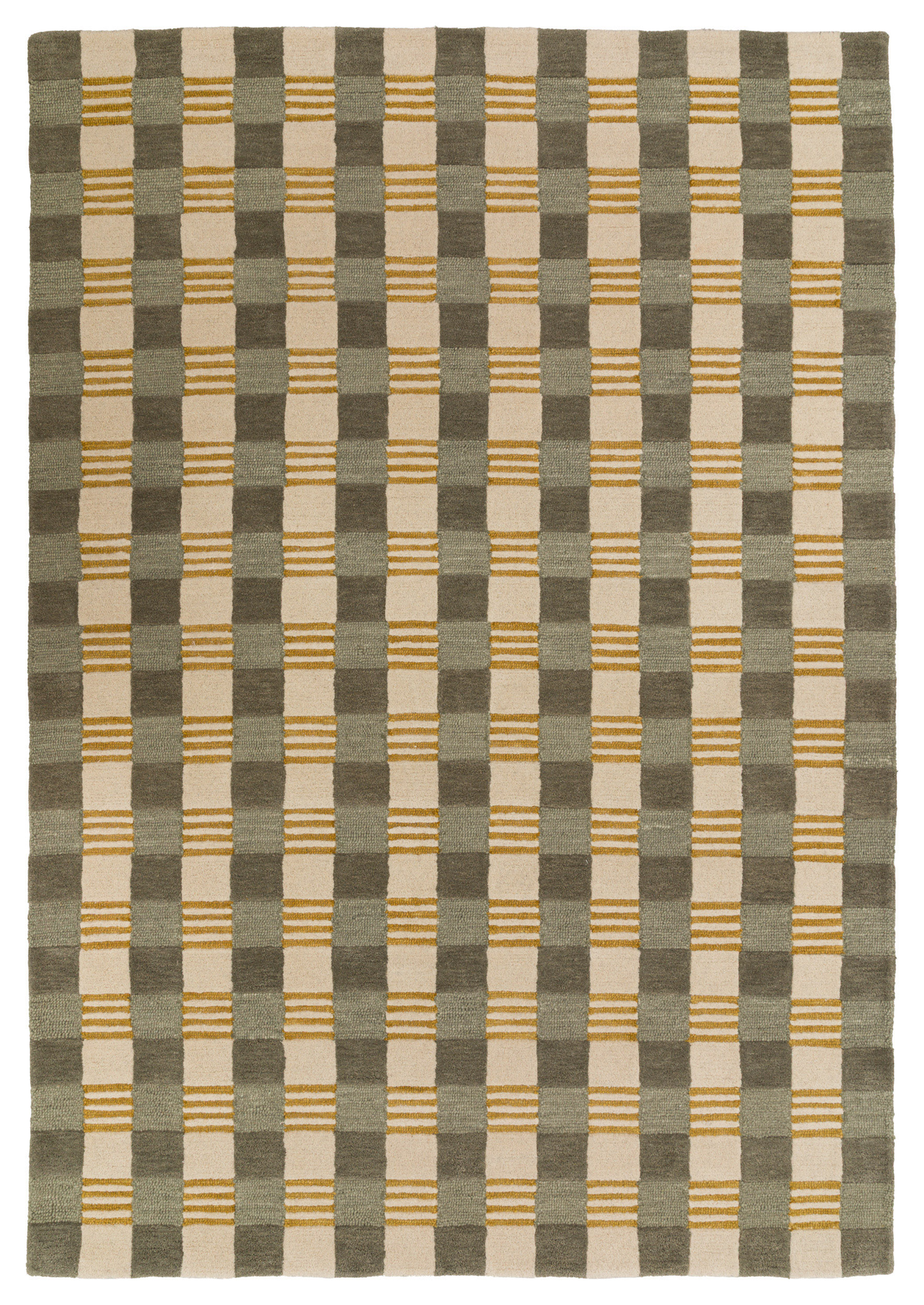 Gallery Direct Lezo Geo Rug Teal - complete front product view, 290 x 200 cm