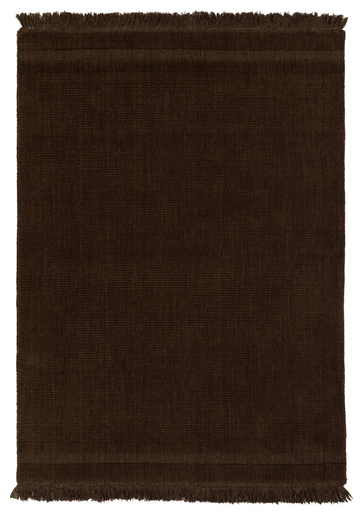 Gallery Direct Malin Rug Chocolate - complete front product view, 230 x 160 cm