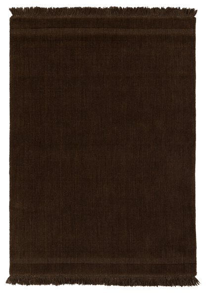 Gallery Direct Malin Rug Chocolate - complete front product view, 230 x 160 cm