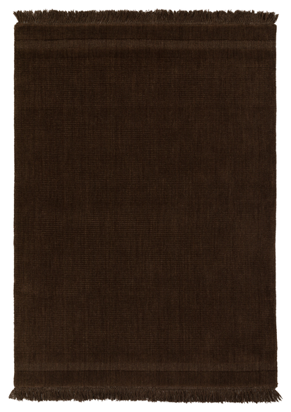 Gallery Direct Malin Rug Chocolate - complete front product view, 290 x 200 cm