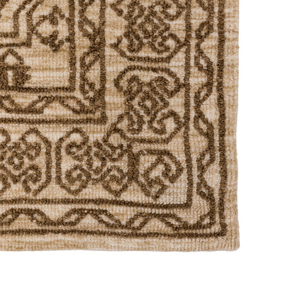 Gallery Direct Orla Rug Mocha - corner and edge showing woven texture and finishing