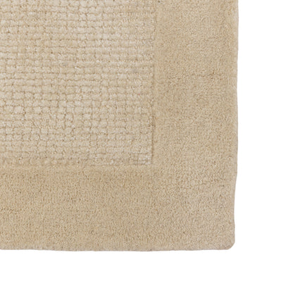 Gallery Direct Roden Rug Ecru - corner and edge showing woven texture and finishing