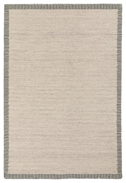 Gallery Direct Valena Border Rug Ecru - complete front product view, 290 x 200 cm