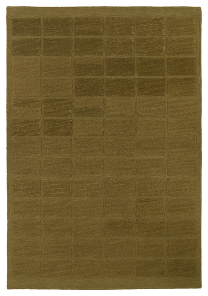 Gallery Direct Virelle Rug Olive - complete front product view, 230 x 160 cm