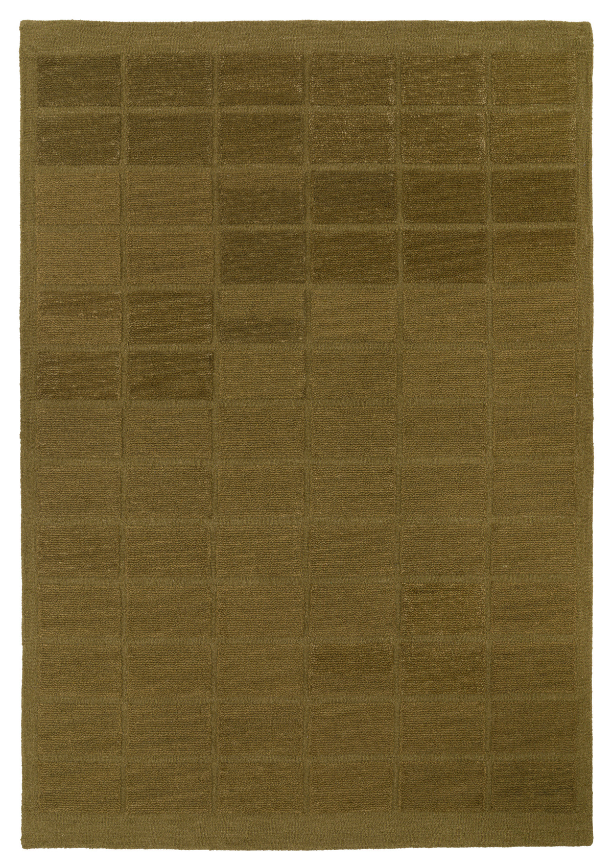 Gallery Direct Virelle Rug Olive - complete front product view, 290 x 200 cm