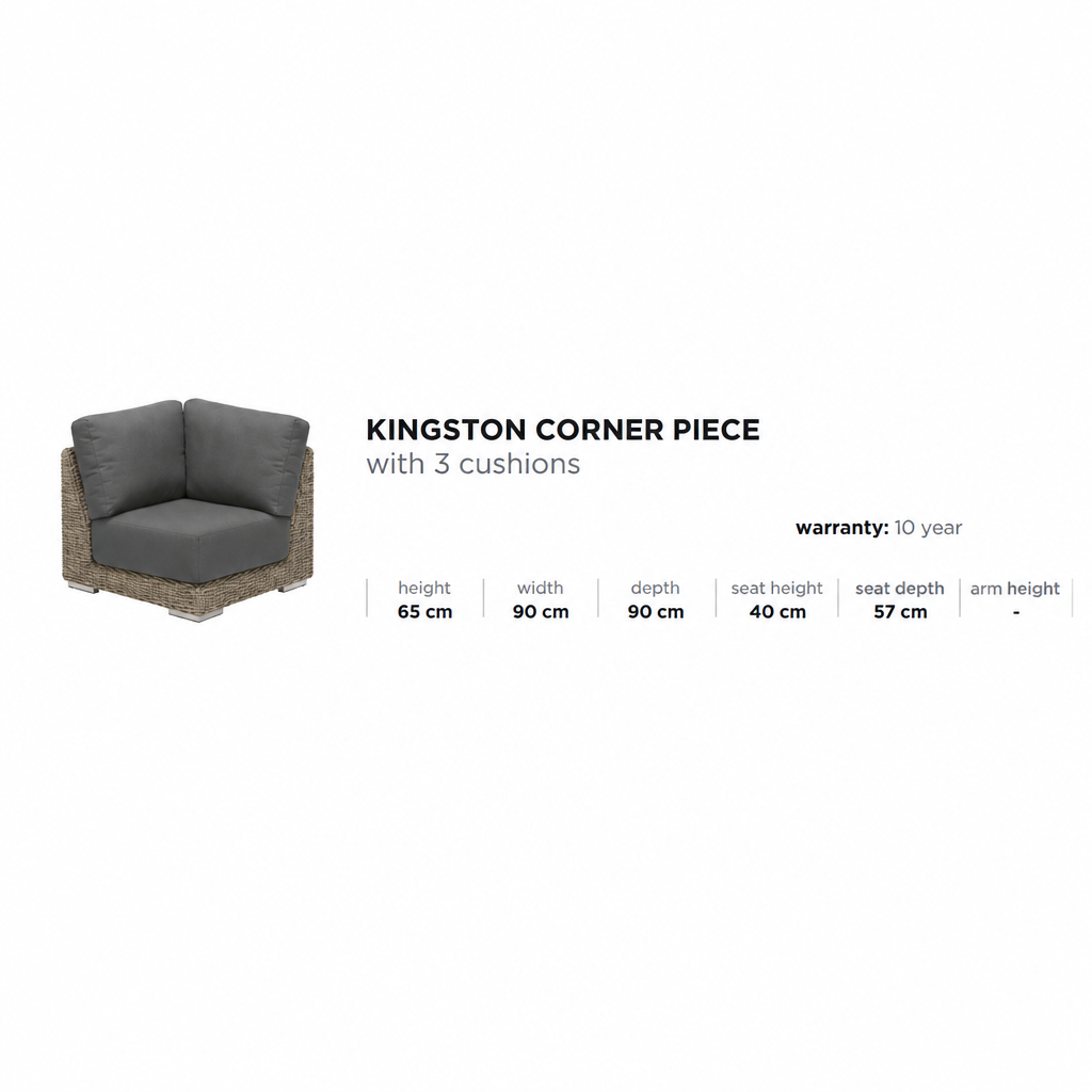 4 Seasons Outdoor Kingston Corner Set in Pure Weave