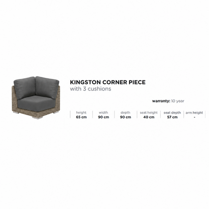 4 Seasons Outdoor Kingston Corner Set in Pure Weave